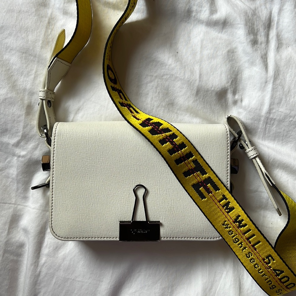 OffWhite Mini Binder Clip Bag Gem